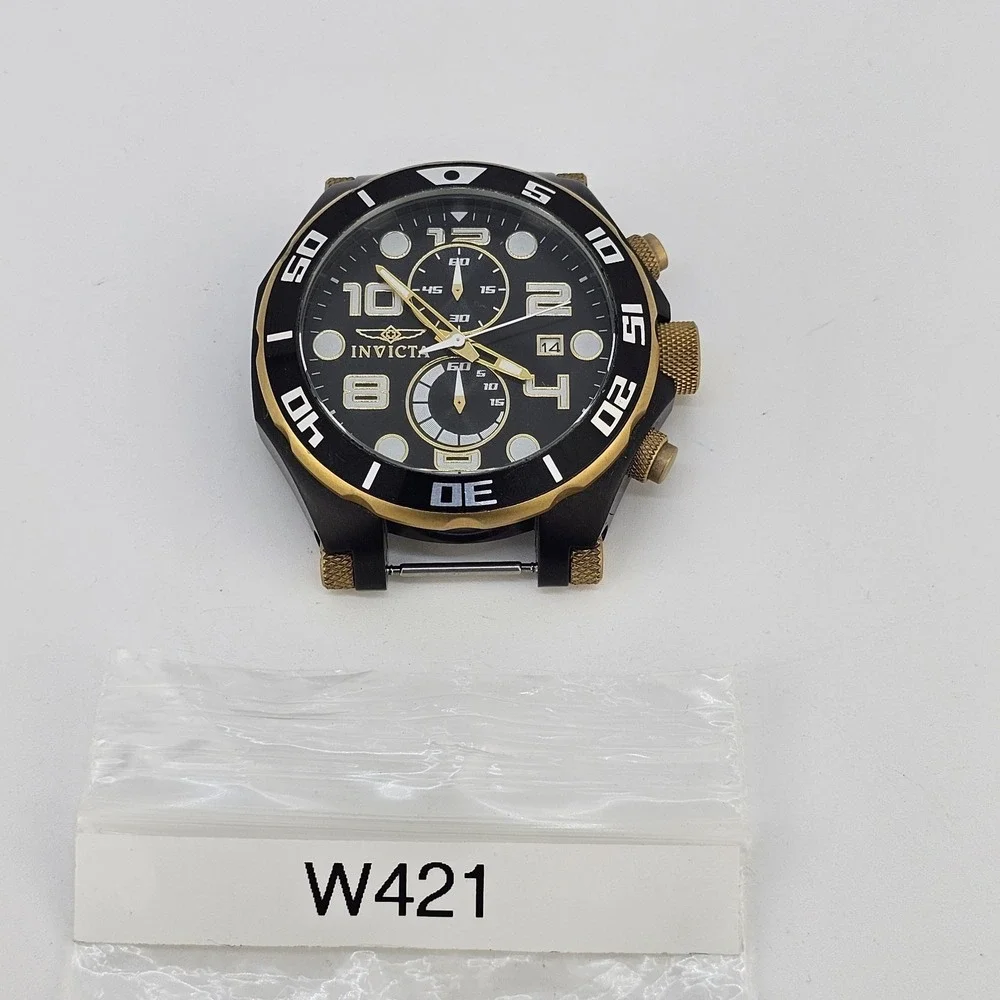 Invicta Pro Driver Men's Watch 50MM Black Dial Date Indicator New Battery